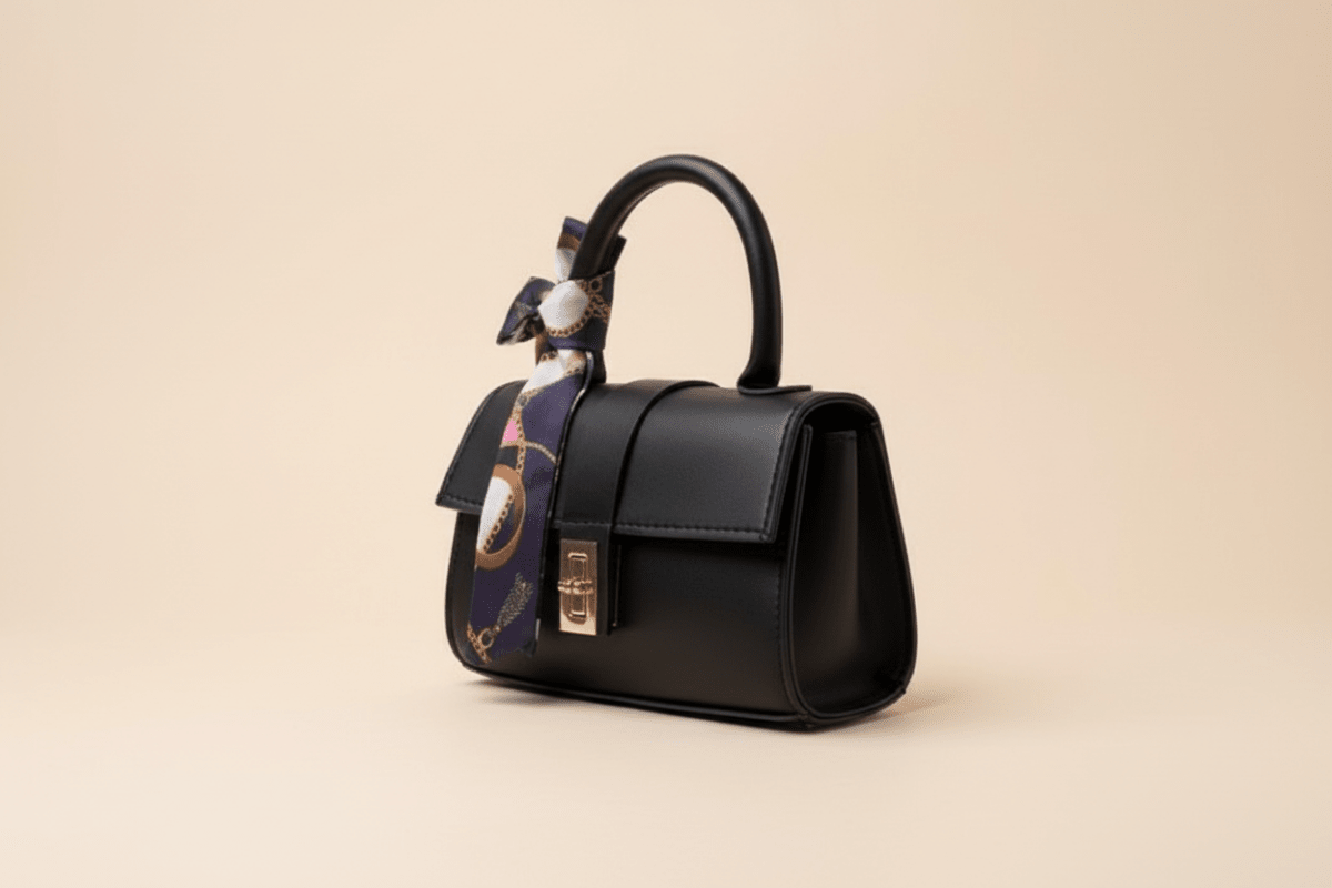 Noir Satchel Mini - Yatay