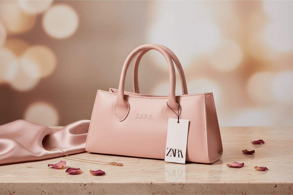 Pudra Pembe ZARA Çanta